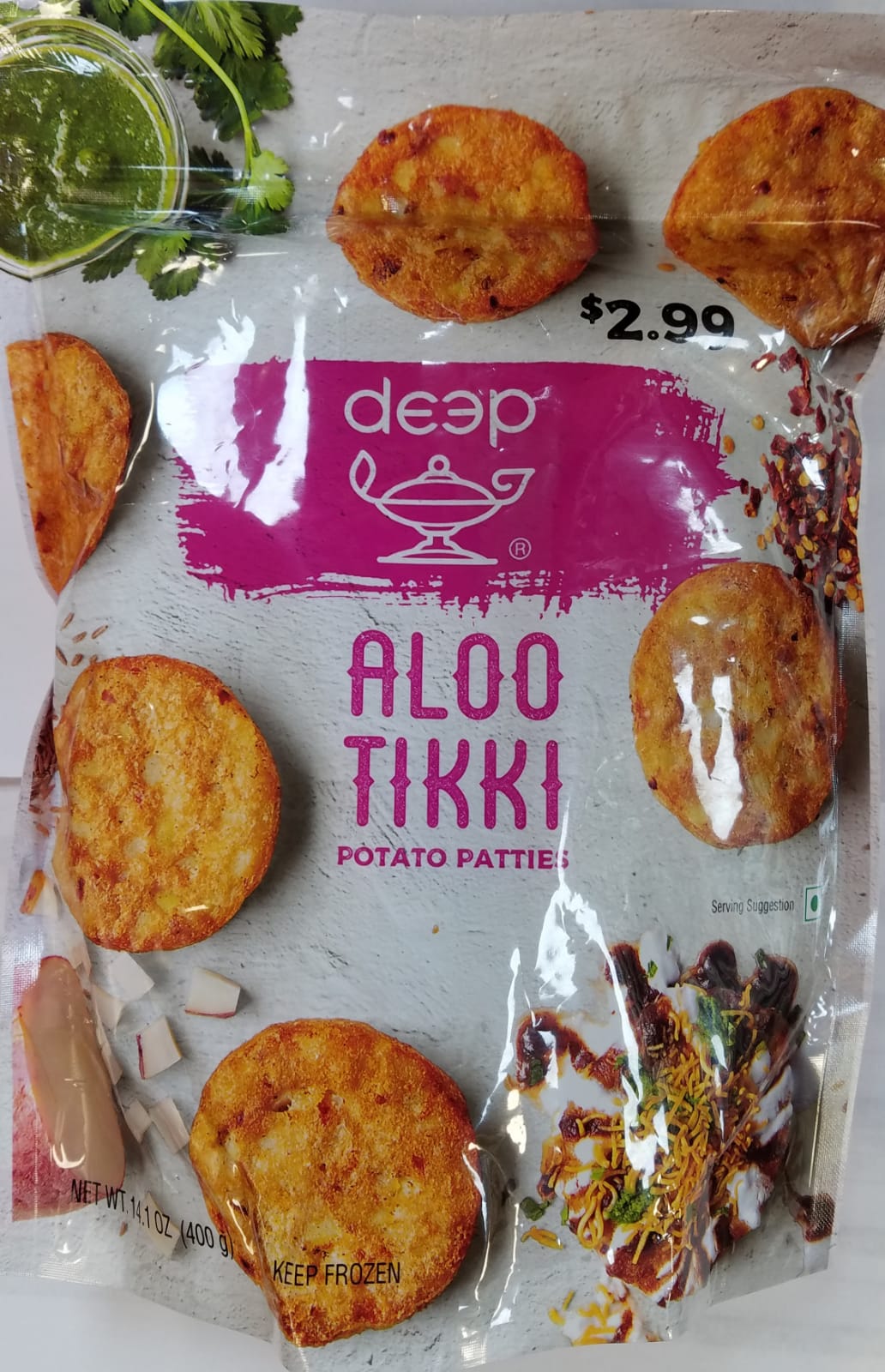 DEEP SPICY VEGGI BURGER 4PCS